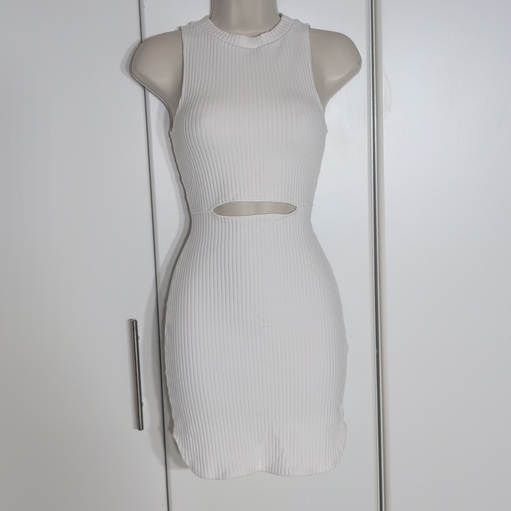Clayton White Mini dress Size Large